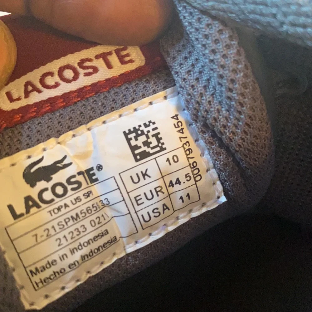 Grey Lacoste Shoes